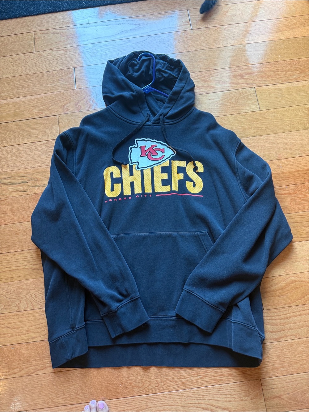 Nike Black Hoodie with Yellow and Red Chiefs Logo